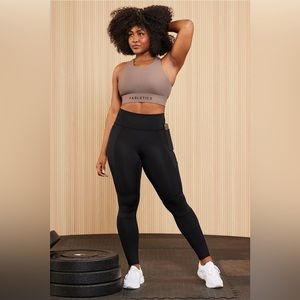 NWOT Fabletics Motion365+ High-Waisted Moto Legging in Black (Size S)